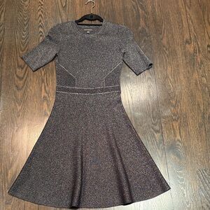 Banana Republic Shimmering Gray Midi Dress